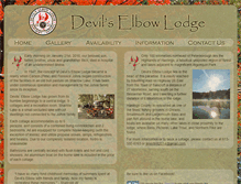 Tablet Screenshot of devilselbowlodge.com